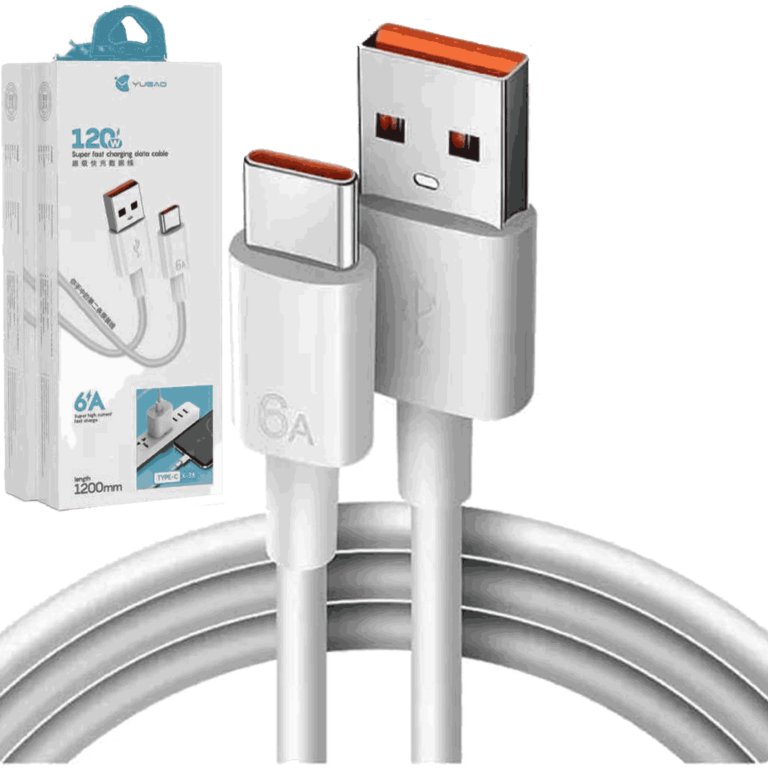 کابل شارژ سریع USB به تایپ سی 120 وات اورجینال شیا